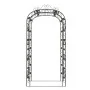Arco de jardín acero negro 116x45x240 cm de vidaXL, Pérgolas, arcos y enrejados de jardín - Ref: Foro24-319350, Precio: 148,9...