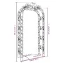 Arco de jardín acero negro 116x45x240 cm de vidaXL, Pérgolas, arcos y enrejados de jardín - Ref: Foro24-319350, Precio: 148,9...