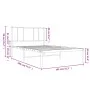Bed frame with black metal headboard 100x190 cm by vidaXL, Beds and slatted bases - Ref: Foro24-352474, Price: 66,02 €, Disco...