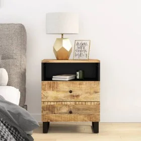 Bedside table made of mango wood and plywood, measuring 50x33x62 cm. by vidaXL, Nightstands - Ref: Foro24-350664, Price: 122,...