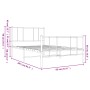 Metallbettgestell mit Kopf- und Fußteil weiß 90x200 cm von vidaXL, Betten und Lattenroste - Ref: Foro24-352540, Preis: 74,45 ...