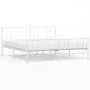Metallbettgestell mit Kopf- und Fußteil weiß 183x213 cm von vidaXL, Betten und Lattenroste - Ref: Foro24-352552, Preis: 92,70...