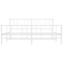 Metallbettgestell mit Kopf- und Fußteil weiß 193x203 cm von vidaXL, Betten und Lattenroste - Ref: Foro24-352553, Preis: 114,8...