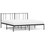 Bed frame with black metal headboard 193x203 cm by vidaXL, Beds and slatted bases - Ref: Foro24-352486, Price: 106,27 €, Disc...
