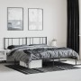 Bed frame with black metal headboard 193x203 cm by vidaXL, Beds and slatted bases - Ref: Foro24-352486, Price: 107,88 €, Disc...