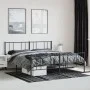 Estructura de cama cabecero y estribo metal negro 193x203cm de vidaXL, Camas y somieres - Ref: Foro24-352504, Precio: 113,06 ...