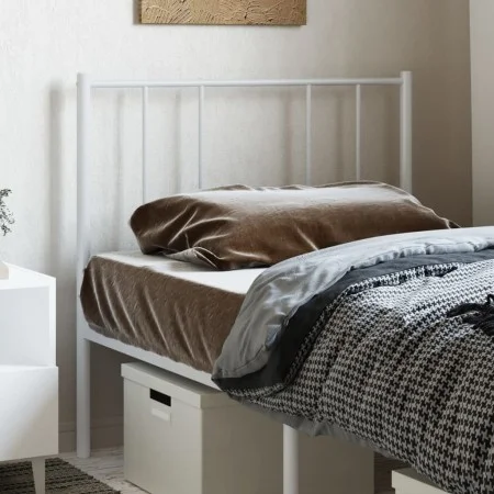 Kopfteil aus weißem Metall, 80 cm von vidaXL, Kopf- und Fußteile - Ref: Foro24-352556, Preis: 19,53 €, Rabatt: %