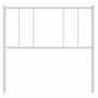 Cabecero de metal blanco 80 cm de vidaXL, Cabeceros y pies de cama - Ref: Foro24-352556, Precio: 20,55 €, Descuento: %