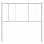 Kopfteil aus weißem Metall, 80 cm von vidaXL, Kopf- und Fußteile - Ref: Foro24-352556, Preis: 19,53 €, Rabatt: %