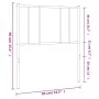 Kopfteil aus weißem Metall, 80 cm von vidaXL, Kopf- und Fußteile - Ref: Foro24-352556, Preis: 19,53 €, Rabatt: %