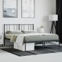 Estructura de cama con cabecero metal negro 120x200 cm de vidaXL, Camas y somieres - Ref: Foro24-352478, Precio: 88,26 €, Des...