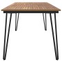 Garden table with solid acacia wood U-shaped legs 180x90x75 cm by vidaXL, Garden tables - Ref: Foro24-319521, Price: 212,17 €...