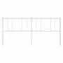 Cabecero de metal blanco 193 cm de vidaXL, Cabeceros y pies de cama - Ref: Foro24-352566, Precio: 23,30 €, Descuento: %