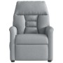 Sillón reclinable eléctrico tela gris claro