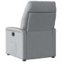 Sillón reclinable eléctrico tela gris claro