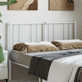 Kopfteil aus weißem Metall, 160 cm von vidaXL, Kopf- und Fußteile - Ref: Foro24-352564, Preis: 28,53 €, Rabatt: %