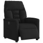 Sillón reclinable eléctrico de tela negro