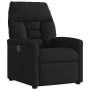 Sillón reclinable eléctrico de tela negro