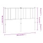 Kopfteil aus weißem Metall, 160 cm von vidaXL, Kopf- und Fußteile - Ref: Foro24-352564, Preis: 28,99 €, Rabatt: %