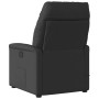 Sillón reclinable eléctrico de tela negro