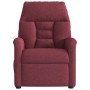Sillón reclinable eléctrico tela rojo tinto