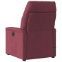 Sillón reclinable eléctrico tela rojo tinto