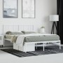 Bettgestell aus Metall mit weißem Kopfteil 120x200 cm von vidaXL, Betten und Lattenroste - Ref: Foro24-352527, Preis: 84,32 €...
