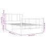 Metallbettgestell mit Kopf- und Fußteil weiß 75x190 cm von vidaXL, Betten und Lattenroste - Ref: Foro24-352537, Preis: 65,42 ...