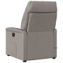 Sillón reclinable eléctrico tela gris taupé