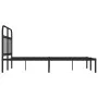 Bed frame with black metal headboard 120x200 cm by vidaXL, Beds and slatted bases - Ref: Foro24-352576, Price: 114,85 €, Disc...