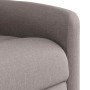 Sillón reclinable eléctrico tela gris taupé