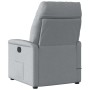 Sillón reclinable de masaje eléctrico tela gris claro