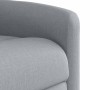 Sillón reclinable de masaje eléctrico tela gris claro