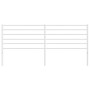 White metal headboard 193 cm by vidaXL, Headboards and footboards - Ref: Foro24-352405, Price: 34,80 €, Discount: %