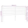 Cabecero de metal blanco 193 cm de vidaXL, Cabeceros y pies de cama - Ref: Foro24-352405, Precio: 34,21 €, Descuento: %