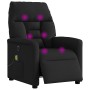 Sillón reclinable de masaje eléctrico tela negro