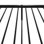 Bed frame with headboard and black metal footboard 90x200 cm by vidaXL, Beds and slatted bases - Ref: Foro24-350875, Price: 7...