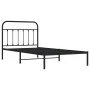 Bettgestell mit schwarzem Metallkopfteil 107x203 cm von vidaXL, Betten und Lattenroste - Ref: Foro24-352574, Preis: 83,30 €, ...