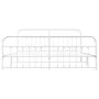 Estructura cama metal con cabecero y pie cama blanco 193x203 cm de vidaXL, Camas y somieres - Ref: Foro24-352651, Precio: 146...