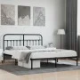 Bettgestell mit schwarzem Metallkopfteil 183x213 cm von vidaXL, Betten und Lattenroste - Ref: Foro24-352583, Preis: 123,82 €,...