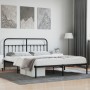 Estructura de cama con cabecero metal negro 183x213 cm de vidaXL, Camas y somieres - Ref: Foro24-352583, Precio: 125,72 €, De...
