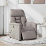 Sillón reclinable de masaje eléctrico tela gris taupe