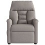 Sillón reclinable de masaje eléctrico tela gris taupe