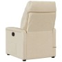 Sillón reclinable de masaje eléctrico tela color crema
