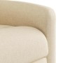 Sillón reclinable de masaje eléctrico tela color crema