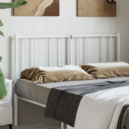 Kopfteil aus weißem Metall, 120 cm von vidaXL, Kopf- und Fußteile - Ref: Foro24-352560, Preis: 27,55 €, Rabatt: %