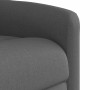Sillón reclinable elevable de tela gris oscuro