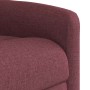 Sillón reclinable elevable tela rojo tinto