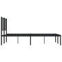 Bed frame with black metal headboard 140x190 cm by vidaXL, Beds and slatted bases - Ref: Foro24-352480, Price: 89,12 €, Disco...