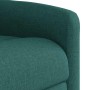 Sillón reclinable elevable tela verde oscuro